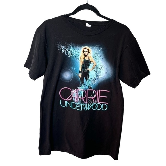 Carrie Underwood Concert Tour Shirt Short Sleeve Black Blown Away Band Tee 2013 - Picture 2 of 10